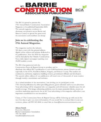 2024 Barrie Construction Association Publication: How you can participate