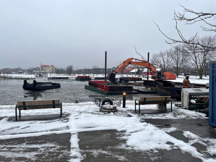 Dredging started in December 2024.