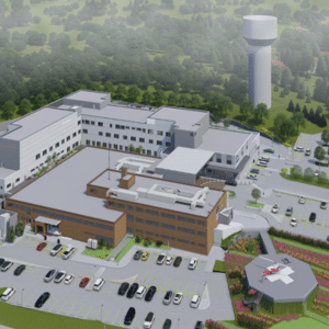 Construction begins on new helipad at Stevenson Memorial Hospital in Alliston
